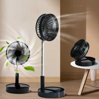 Father's Day Gifts, Portable Foldable USB Rechargeable Fan, Quiet Desk & Floor Fan with 4 Speeds, 5 Adjustable Heights Standi...