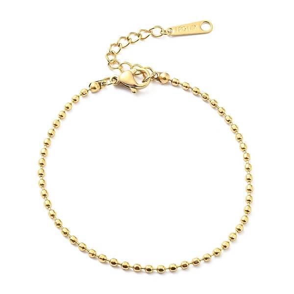 304 Stainless Steel Ball Chain Bracelet for Women