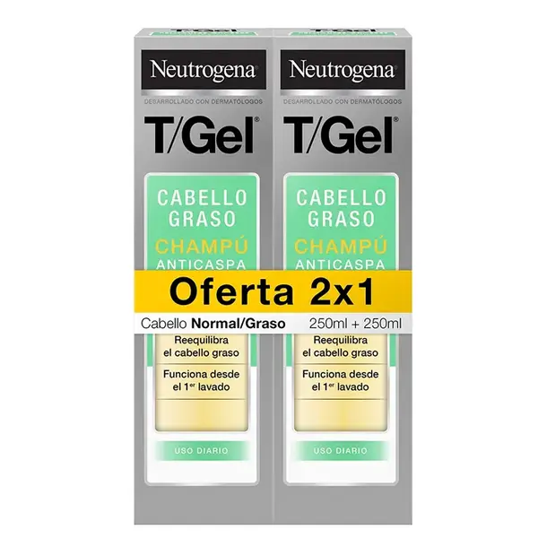 Neutrogena T-Gel Shampoo Antiforfora capelli Normali Grassi 250ml 250ml