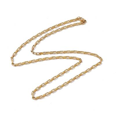 201 Stainless Steel Box Chain Necklace for Men Women