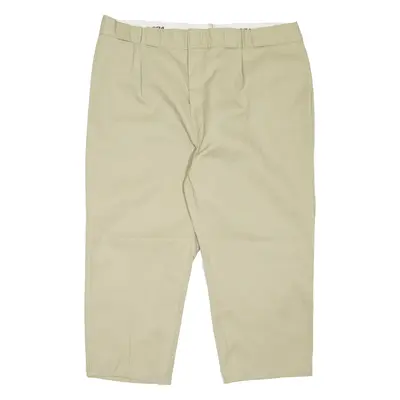 DICKIES Altered Workwear Mens Trousers Beige Relaxed Tapered W42 L23