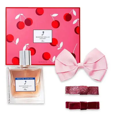 Jacadi mademoiselle petite cerise gift set - edt 100 ml + hair clip