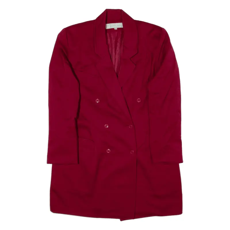 JEAN-LOIC DELBORD Blazer Jacket Red Wool Womens M