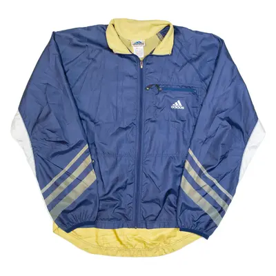ADIDAS EQUIPMENT Mesh Lined Mens Windbreaker Jacket Blue 90s M