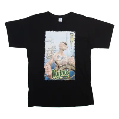MYTHOS Beer Popeye Mens T-Shirt Black M