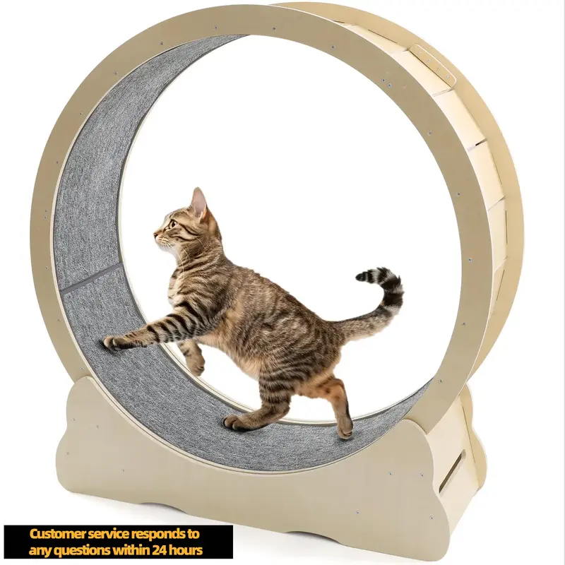 【Friendly customer service】YODOLLA 41.3”/35.8”/46''Cat Exercise Running Wheel,Cat Wheel for Indoor Cats, Large Quiet ...