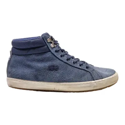 LACOSTE Chukka Boots Blue Leather Mens UK 9