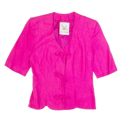 MAXI LIBRATI Womens Waistcoat Pink V-Neck Viscose S