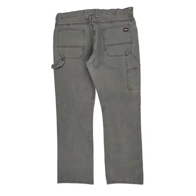 Dickies Carpenter Trousers - 38? Waist Grey Cotton Blend