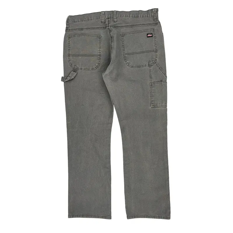 Dickies Carpenter Trousers - 38? Waist Grey Cotton Blend