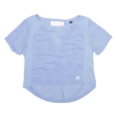 ADIDAS Womens T-Shirt Blue S