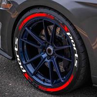 Car Wheel Sticker, 1 Set 3D Thicken Waterproof Universal Wheel Decal for 2 Tire, Car Exterior Decoration Accessories for Moto...