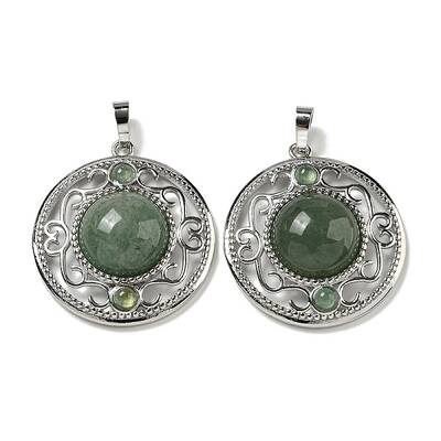Natural Green Aventurine Pendants