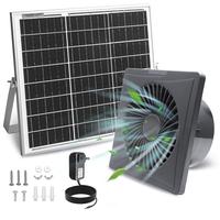Solar Powered Exhaust Fan, 25W Solar Panel+8\