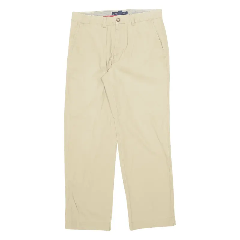 TOMMY HILFIGER Chino Trousers Beige Regular Straight Mens W29 L27