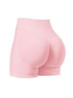 Women's Solid High Waist Gym Shorts, Casual Comfy Breathable Skinny Shorts for Yoga Gym Workout Running, Ladies Sportswear fo...