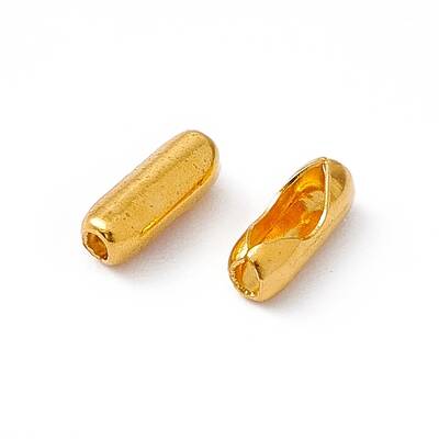 Golden Tone Iron Ball Chain Connectors