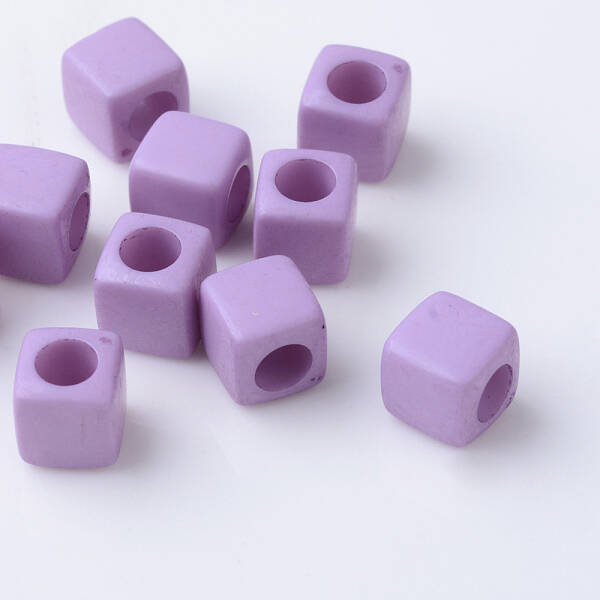 Solid Color Acrylic European Beads
