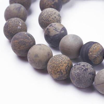 Natural Dendritic Jasper Beads Strands