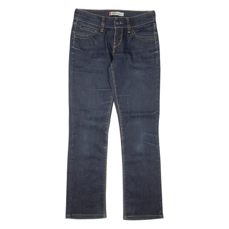 LEVI'S 470 Womens Jeans Blue Regular Flared W28 L30