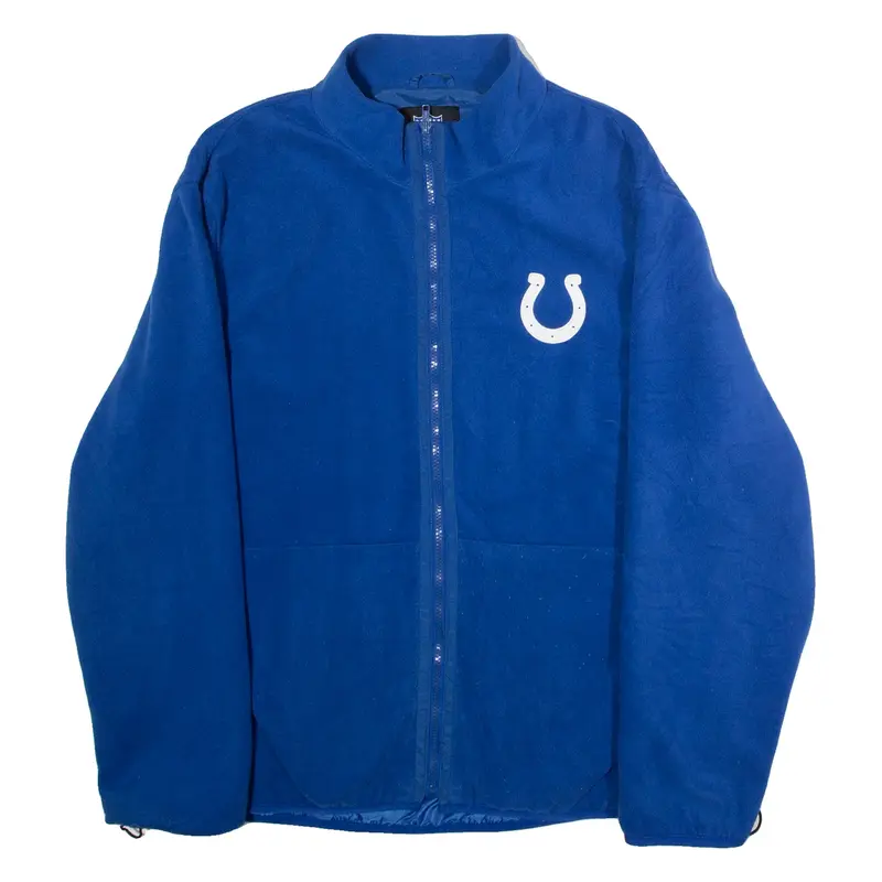 NFL Indianapolis Colts Mens Fleece Jacket Blue USA M