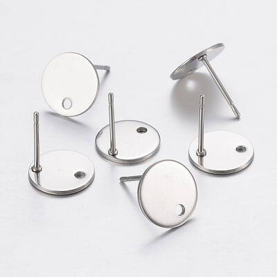 Non-Tarnish 304 Stainless Steel Stud Earring Findings