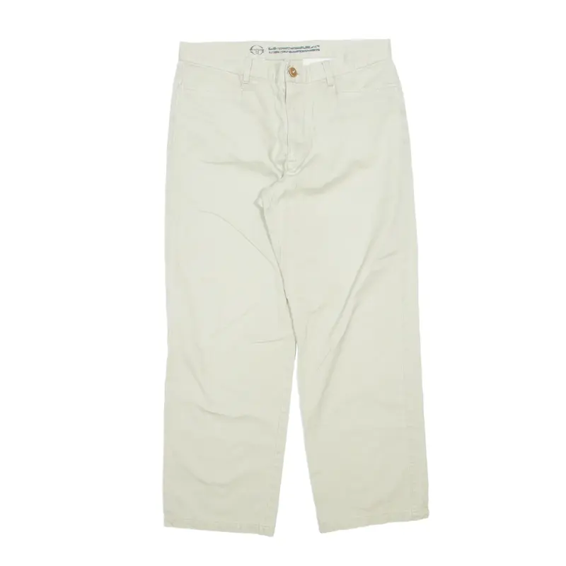SERGIO TACCHINI Milano Trousers Beige Regular Straight Mens W34 L30
