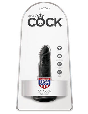King Cock 5 Cock - Black