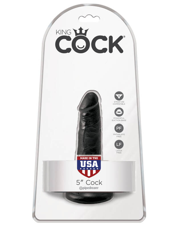 King Cock 5 Cock - Black