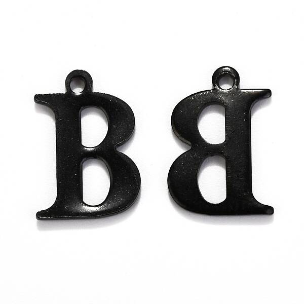304 Stainless Steel Alphabet Charms