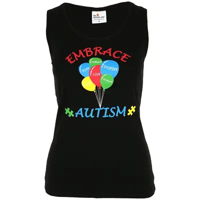 Embrace Autism Balloons Tank Top - XL