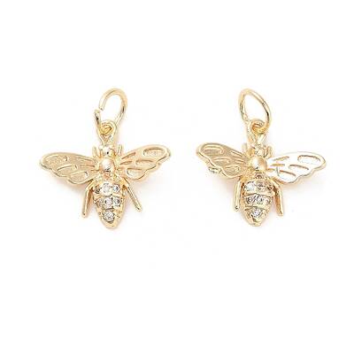 Brass Micro Pave Cubic Zirconia Pendants