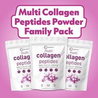 Multi Collagen Peptides Powder Family Pack