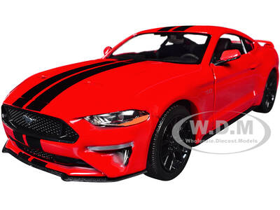 2018 Ford Mustang GT 5.0 Red with Black Stripes \