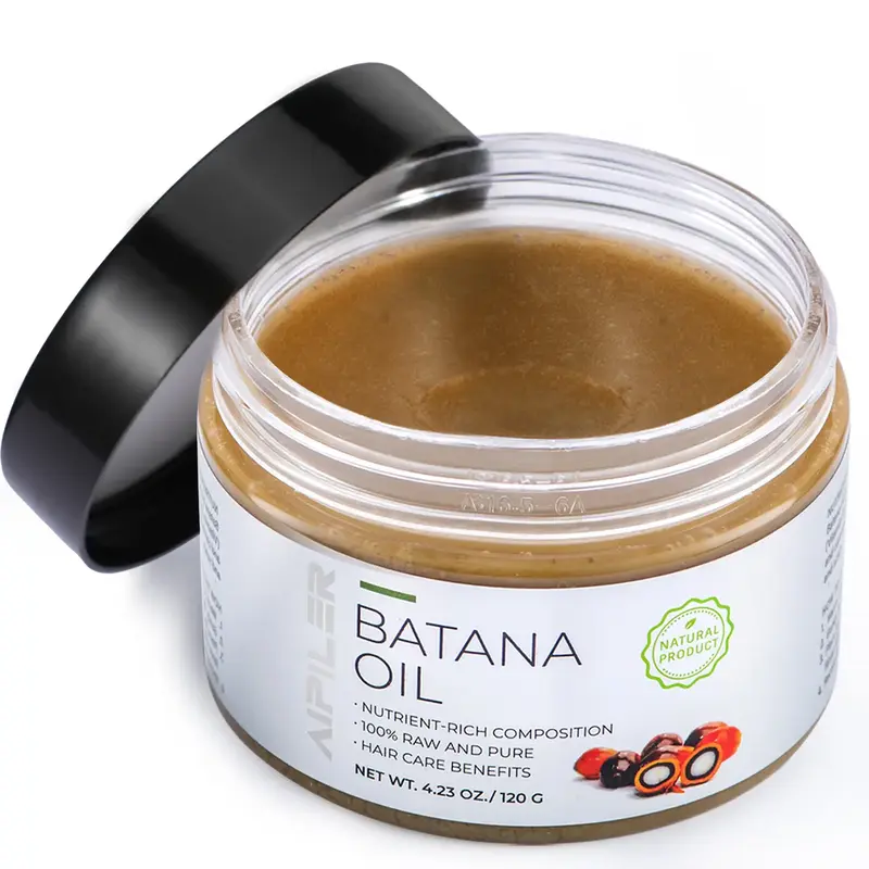 Raw Batana Oil for Hair Growth: 100% Organic and Pure - Dr. Sebi Approved, Unrefined from Honduras Promotes Hair Thickness, B...