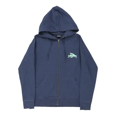 Patagonia Hoodie - Small Blue Cotton