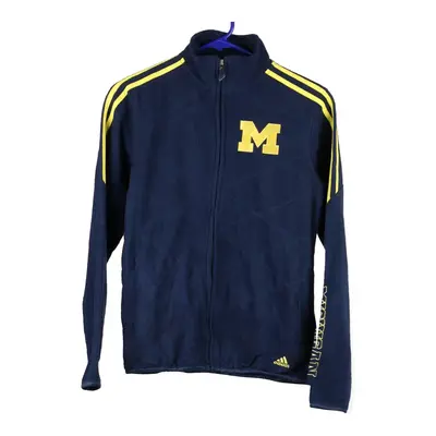 Age 14-16 Michigan Adidas Fleece - Small Navy Polyester