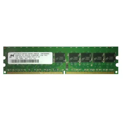 MT18HTF12872AY-667B3 Micron 1GB DDR2-667MHz UDIMM 2Rx8 CL5 Memory