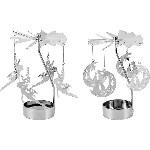 Iron Rotating Tealight Candle Holder