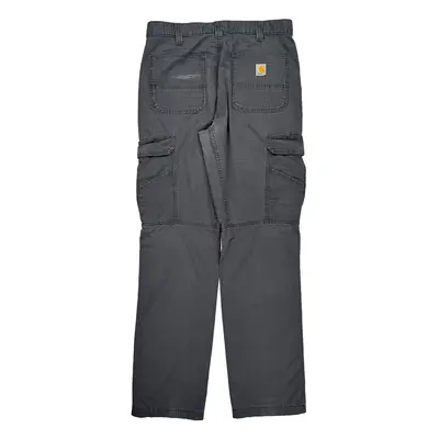 Relaxed Fit Carhartt Cargo Trousers - 34W 36L Grey Cotton Blend