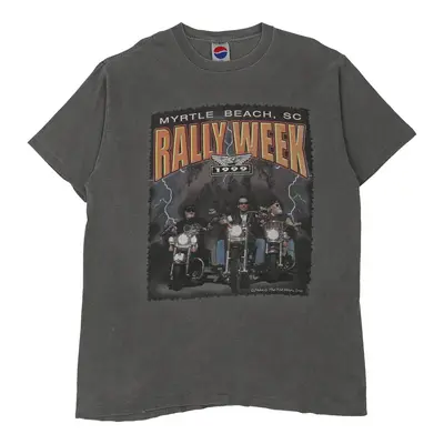 Single Stitch Myrtle Beach, SC 1999. Pepsi Graphic T-Shirt - XL Grey Cotton