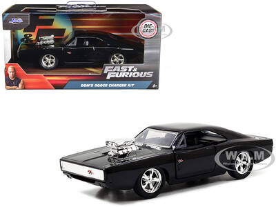 Dom's Dodge Charger R/T Black Fast & Furious 7 (2015) Movie 1/32 Diecast Model Car by Jada