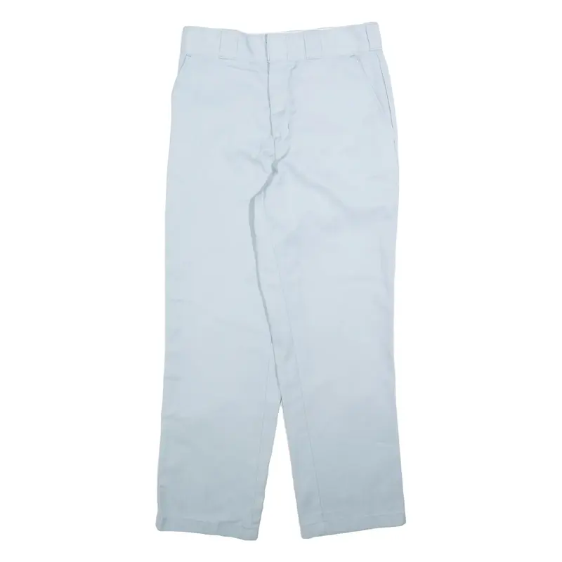 DICKIES Womens Trousers Blue Regular Straight W26 L26