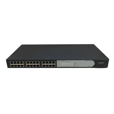 3C16471B-UK 3Com 2024 SuperStack 3 24 x RJ-45 Ports 10/100Base-TX Layer 2 Unmanaged Rack-mountable Fast Ethernet Network Swit...