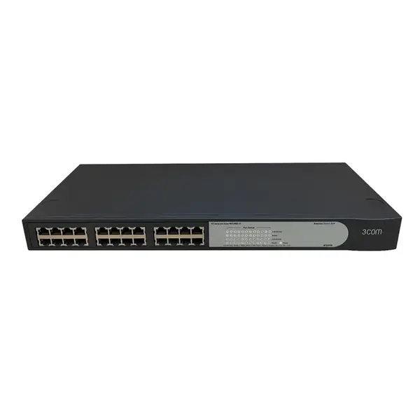 3Com 3C16471B-UK | 2024 SuperStack 3 24 x RJ-45 Ports 10/100Base-TX Layer 2 Unmanaged Rack-mountable Fast Ethernet Network Sw...