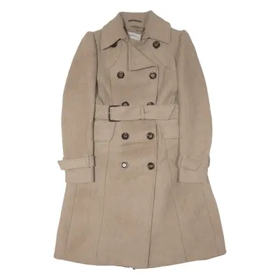 SPORTMAX Overcoat Coat Brown Wool Womens UK 12