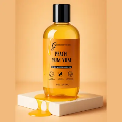 Shea Butter Body Oil – Deeply Nourishing, Lightweight Hydration with Almond Oil, Jojoba Oil & Vitamin E – Natural Moistur...