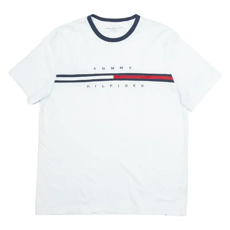 TOMMY HILFIGER Mens T-Shirt White L