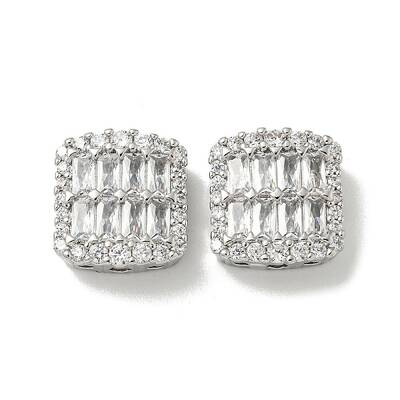 Brass Pave Clear Cubic Zirconia Multi-Strand Links