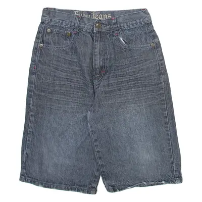 FUBU Boys Denim Shorts Grey 14Y W26
